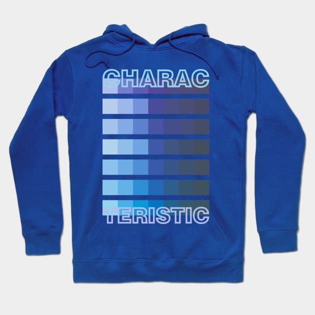 BLUE TONE / CHARACTERISTIC Hoodie by DDP Design Studio